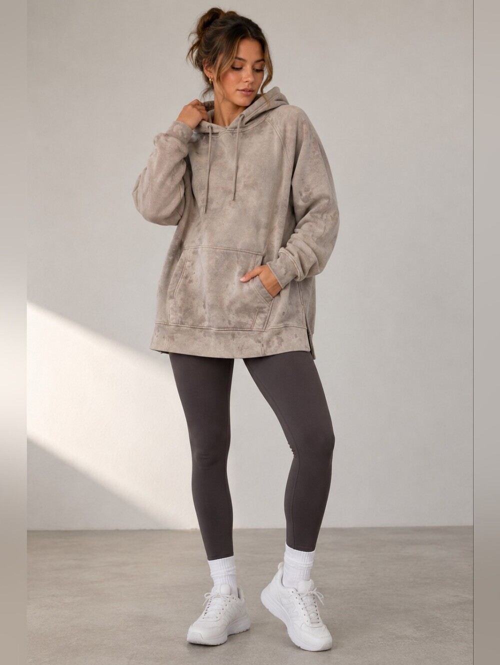 🤎☁️ Acid Wash Oversized Fleece Hoodie ☁️🤎